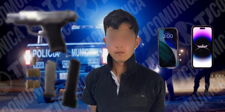 Policía Municipal de Tijuana atora a ratota; le robó dos celulares y dinero a un joven