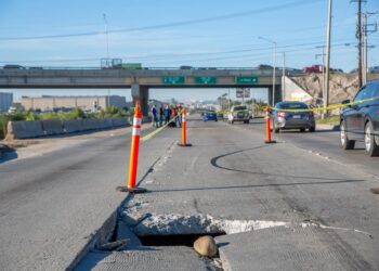 Avanza 80% la reparación del socavón en Vía Rápida Oriente; abrirán tránsito el 18 de diciembre