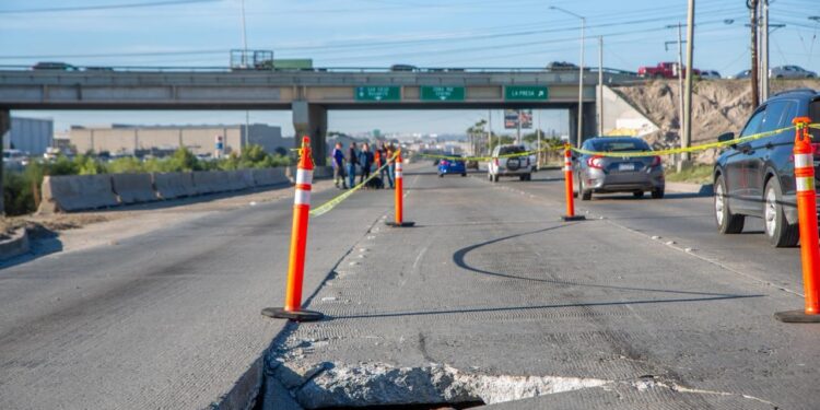 Avanza 80% la reparación del socavón en Vía Rápida Oriente; abrirán tránsito el 18 de diciembre