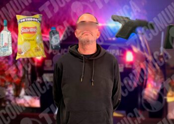 Cae asaltante de Oxxos con tequila y Electrolit robados