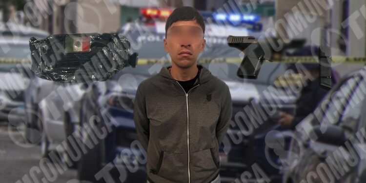 Cae tirador con arma y 19 dosis de cristal en la 3 de Octubre