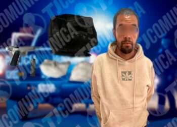 Detienen a hombre armado con droga tras allanamiento en El Tecolote