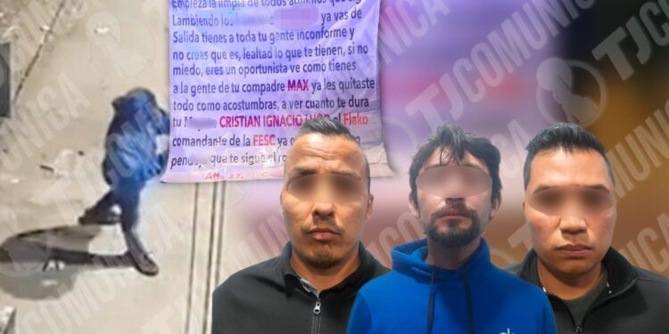 Municipal atora a tres por colocar narcomanta en Parque Reforma