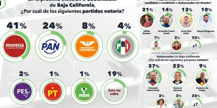 Según la casa encuestadora Electoralia, Morena ganaría las próximas elecciones con un 41 por ciento de preferencia.