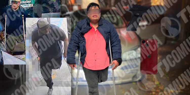 ¡Con todo y muletas! Se dedicaba a asaltar Oxxos; ya fue detenido por la Municipal