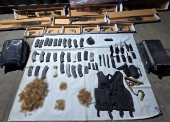 Policía Municipal aseguran arsenal en la colonia Los Valles