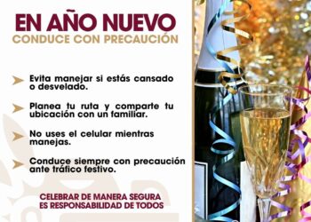 Implementará SSPCM acciones especiales de seguridad vial durante Año Nuevo