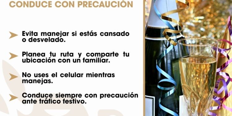 Implementará SSPCM acciones especiales de seguridad vial durante Año Nuevo