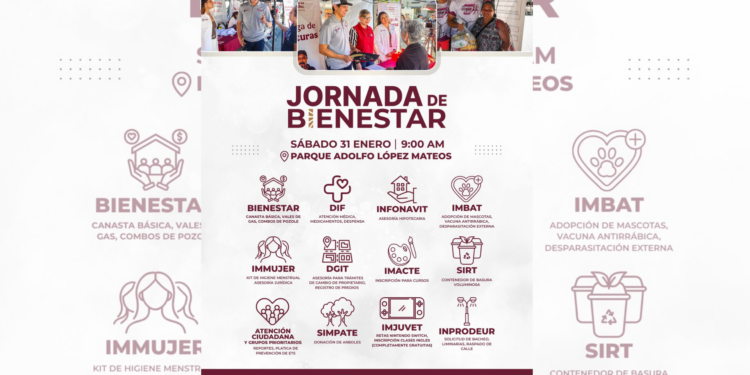 Jornada de Bienestar llega al Parque Adolfo López Mateos