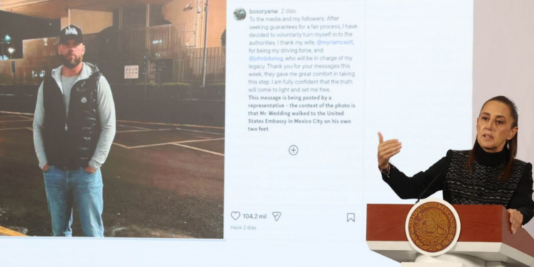 Acusan al gobierno de México de usar imagen de IA en el caso de Ryan Wedding