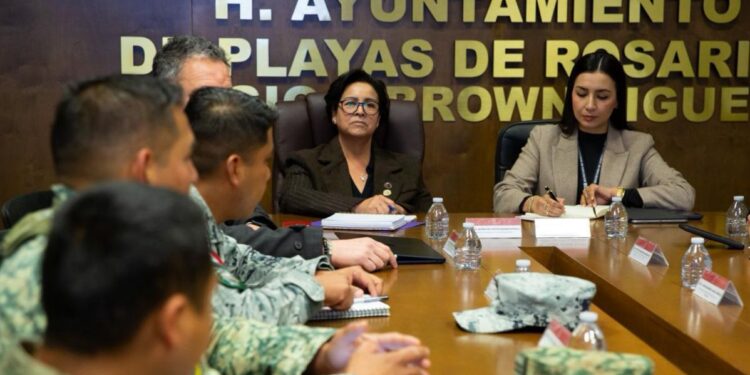 Coordinación interinstitucional fortalece la construcción de paz en Playas de Rosarito
