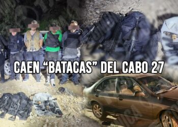 FESC “Proteo” asegura a presuntos integrantes del “Cabo 27” en Tecate.