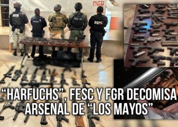 Harfuchs, FESC y FGR decomisan arsenal de los “Mayos”