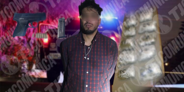 “Trabajo para el Cabo 45, de Sinaloa”; Policía Municipal de Tijuana captura a joven armado con marihuana