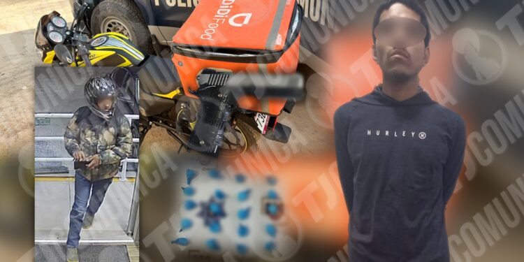 Se hacía pasar por repartidor de Didi, pero transportaba cristal