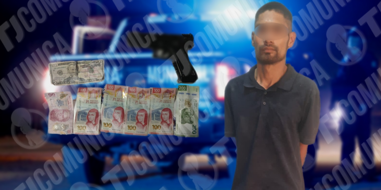 Policía Municipal captura a asaltante de conductor de taxi libre en la Sánchez