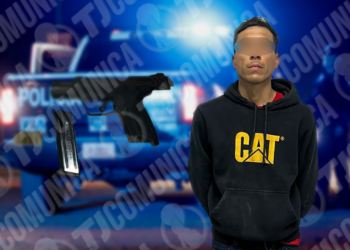 Detienen a hombre por portación de arma de fuego en la colonia Capistrano