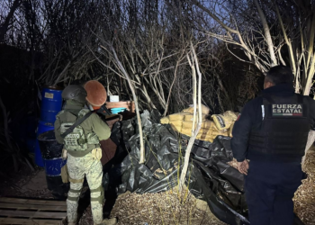 LOCALIZAN FUERZAS DE SEGURIDAD DE BC LABORATORIO CLANDESTINO EN ENSENADA