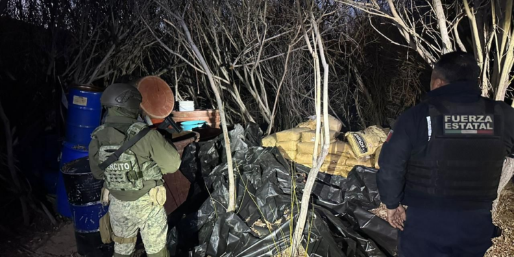 LOCALIZAN FUERZAS DE SEGURIDAD DE BC LABORATORIO CLANDESTINO EN ENSENADA