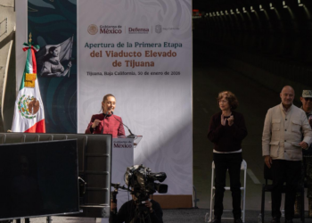 Inaugura Sheinbaum la primera etapa del Viaducto Elevado de Tijuana
