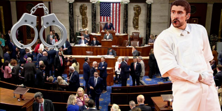 Congresistas piden encarcelar a Bad Bunny por el show de medio tiempo del Super Bowl