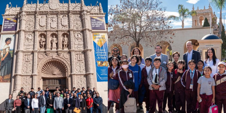 Alcalde de Tijuana acompaña a estudiantes al Museo de Arte de San Diego
