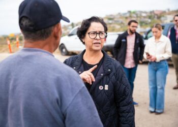 Rocío Adame refuerza supervisión en zonas prioritarias de Playas de Rosarito por socavones