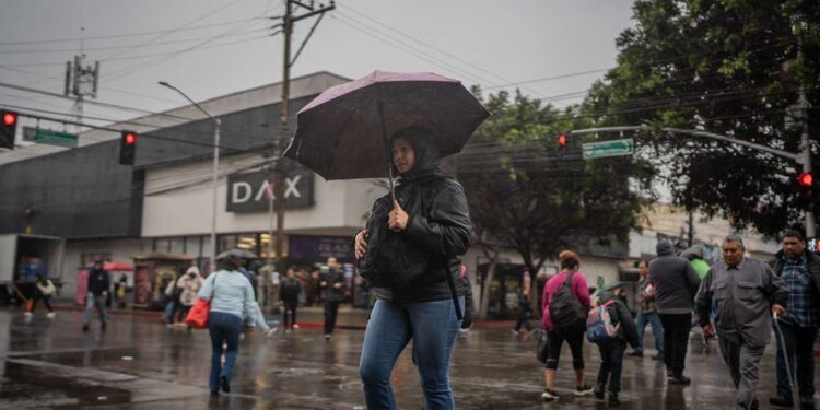 Lluvias y bajas temperaturas se hacen presentes en Tijuana