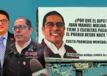 Polémica por espectacular: Molina apunta contra Elías Flores Gallego, quien tiene antecedentes de violencia de género