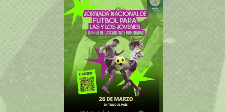 IMJUVE convoca a la Jornada Nacional de Fútbol para las y los Jóvenes: Torneo de Cascaritas y Dominadas