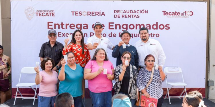 500 engomados en la primera etapa para quienes fortalecen a Tecate con el pago de su predial.