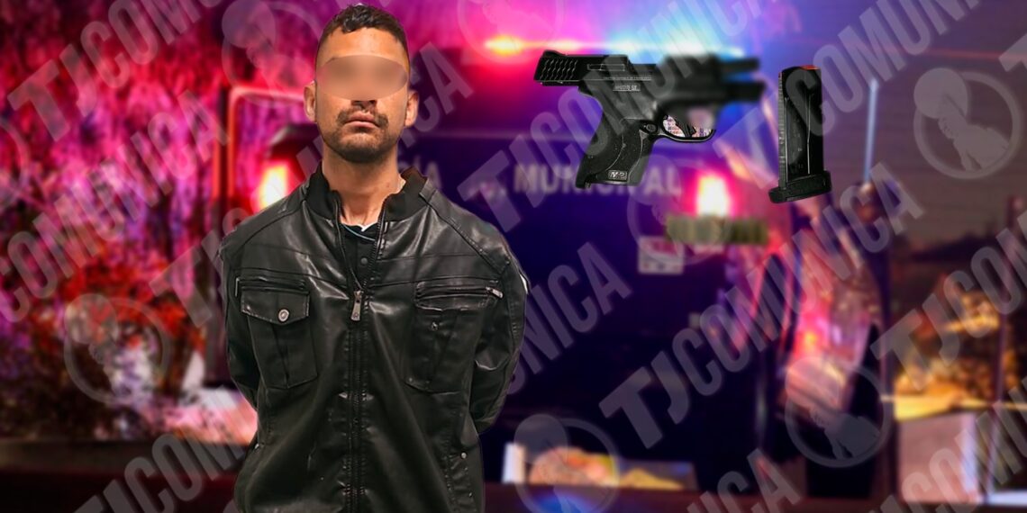 Policía Municipal atora a hombre armado en Sánchez; tenía antecedentes por portación de arma