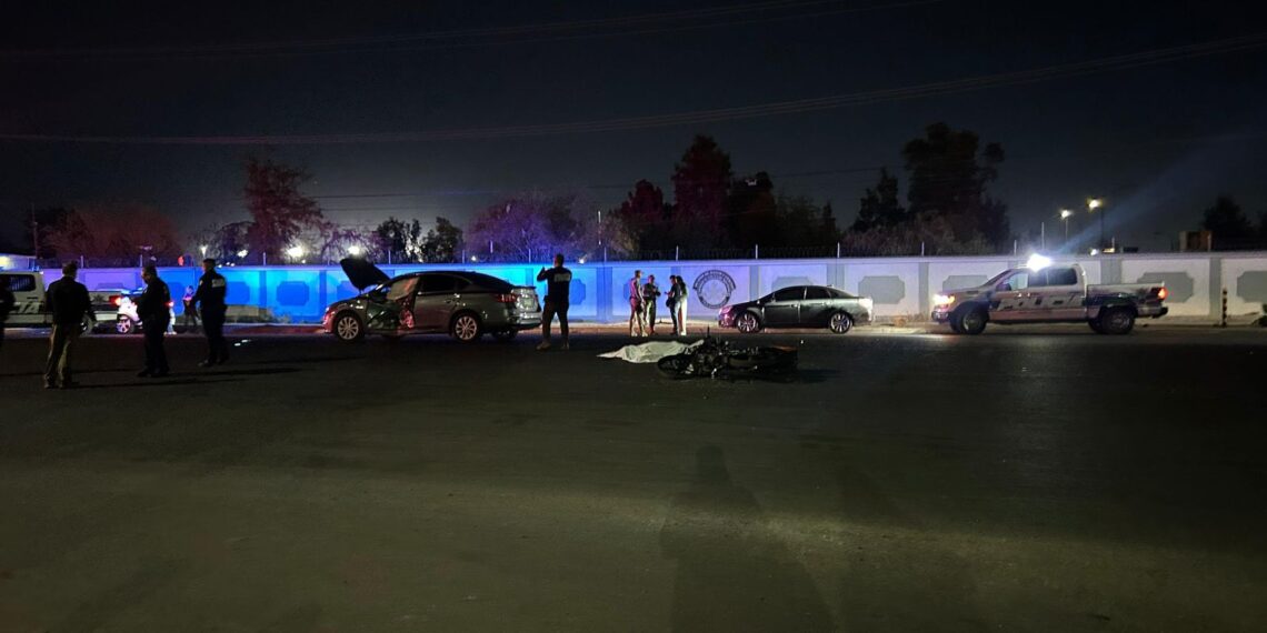 Motociclista muere tras choque; hay un conductor detenido frente al cuartel militar en Mexicali