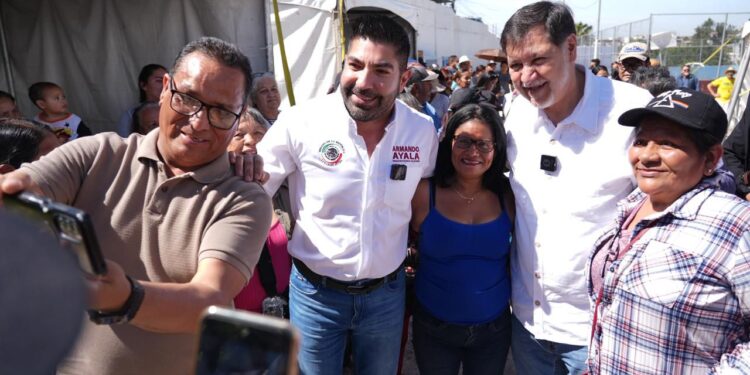 Se reúnen Ayala y Noroña con más de 4 mil personas en primer día de la gira por BC