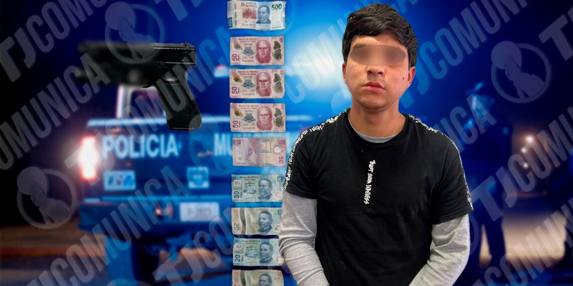 Policía Municipal de Tijuana detiene a “ratón” tras asaltar comercio en la colonia Américas