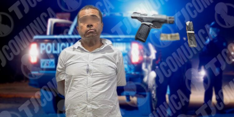 Municipal de Tijuana detiene a hombre armado tras persecución en la colonia Libertad