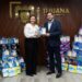 Entrega presidente municipal Ismael Burgueño insumos de higiene femenina como parte de la campaña por una Menstruación Digna