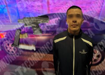 Cae conductor armado y lo detiene la municipal de Tijuana