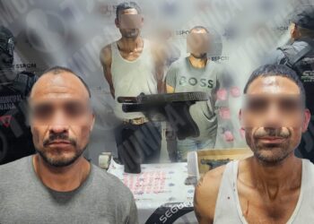 Unidad Táctica atora a dos con arma y droga en Santa Fe