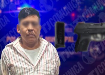 Policía Municipal asegura arma y detiene a hombre en la 3 de Octubre