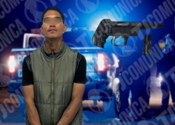 Municipales atoran a joven armado en Tijuana