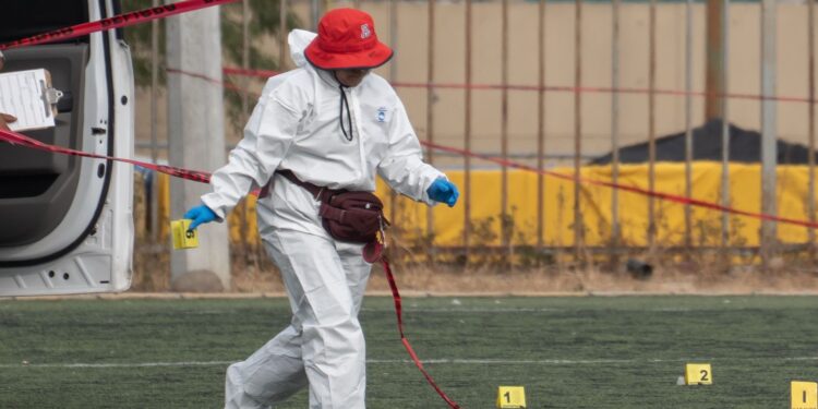 Hallazgo en cancha de fútbol de la unidad deportiva Salvatierra