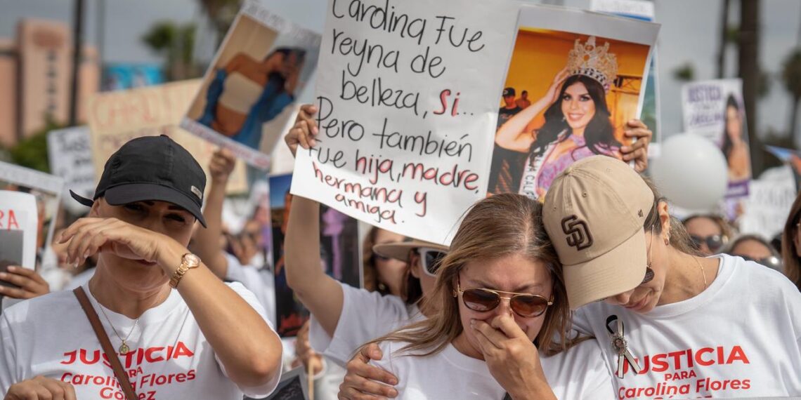 “Carolina tenía sueños, tenía familia, tenía planes y hoy ya no está”; ensenadenses exigen justicia por la muerte de la ex reina de belleza