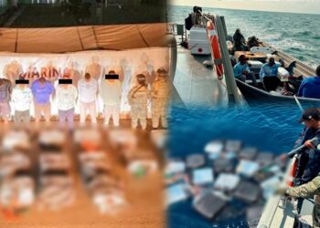 ¡Golpe al narco! Marina decomisa tonelada de cocaína en altamar y detiene a seis extranjeros