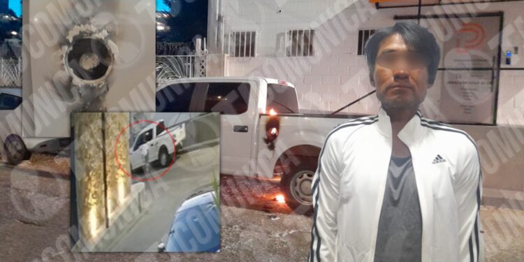 Hombre es captado en video cuando incendia una unidad de la FGE; fue detenido por municipales de Tijuana