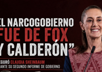 Sheinbaum: “El narcogobierno fue de Fox y Calderón” durante su Segundo Informe de Gobierno