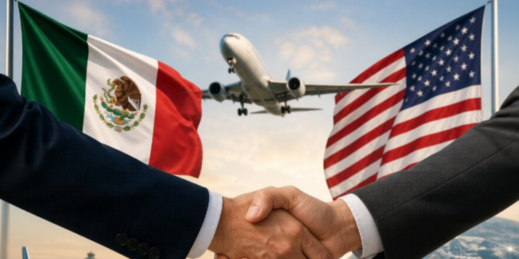 México y Estados Unidos acuerdan medidas para fortalecer el transporte aéreo bilateral