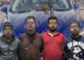 Municipales atoran a cuatro con arma corta tras persecución en la Mariano Matamoros