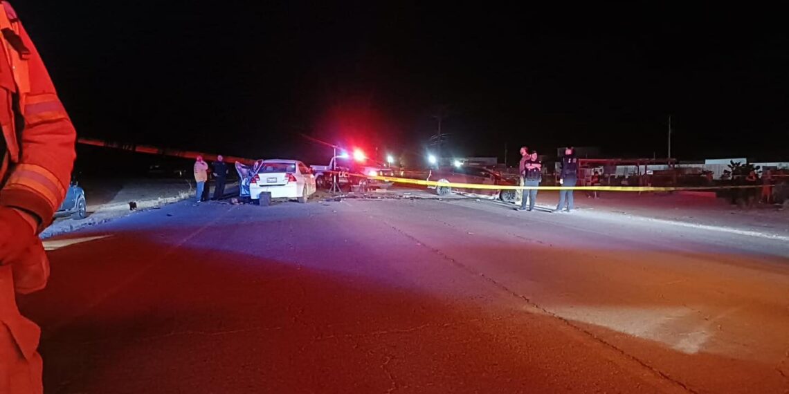 Mueren 2 conductores tras choque frontal en Mexicali; una de las víctimas era policía municipal