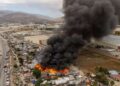 Incendio arrasa con viviendas en Vía Rápida Alamar; fueron 39 casas consumidas